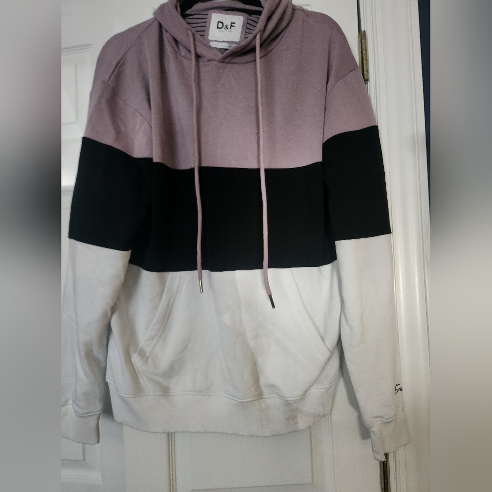 Mens tri color hoodie